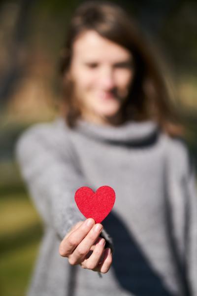 foto een hart schenken